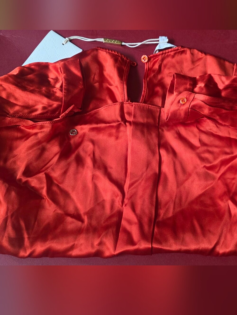 Silk/Satin GUCCI top for Your Princess OR Prince